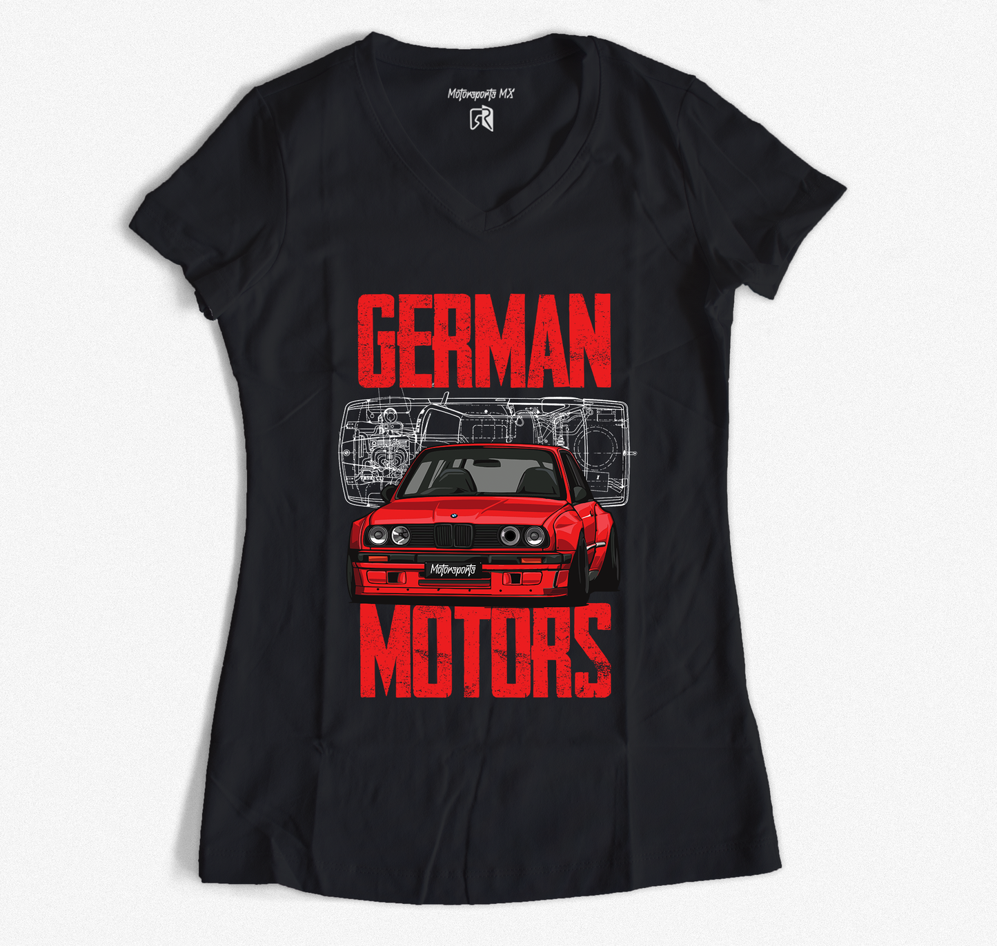 Playera Mujer BMW German Motors Retro