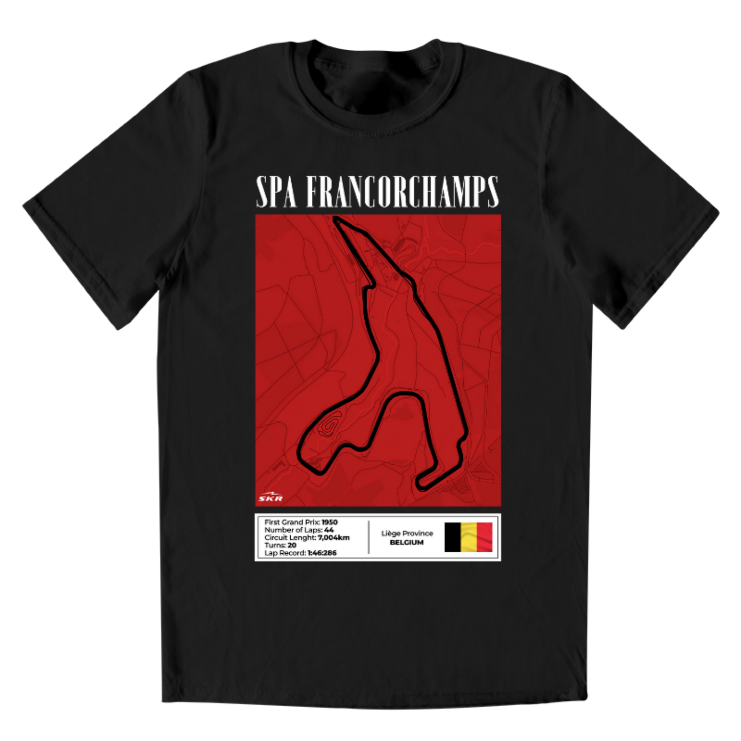 Playera Hombre Skyline Racing Tracks Spa