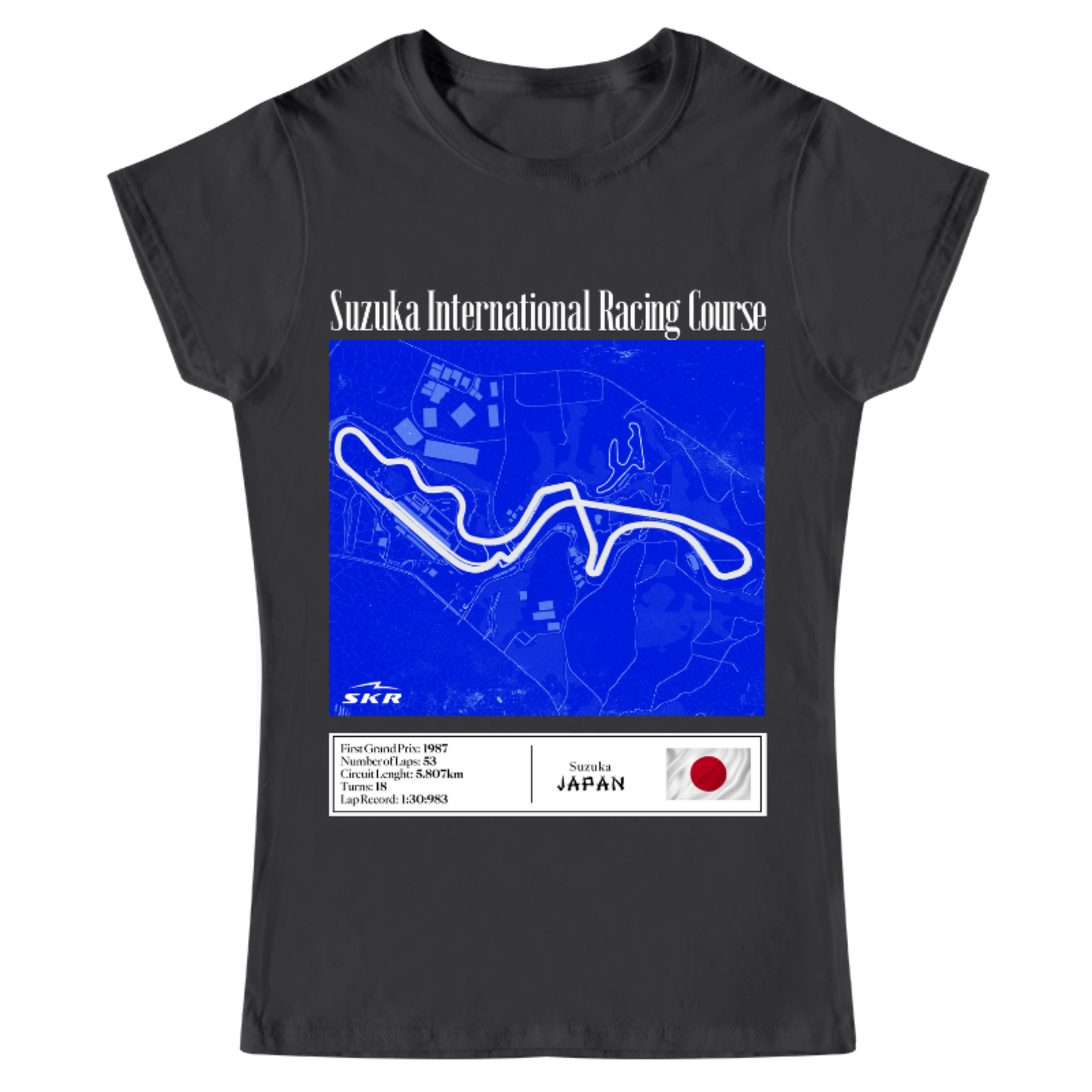 Playera Mujer Skyline Racing Tracks Suzuka