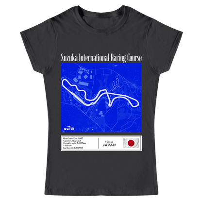 Playera Mujer Skyline Racing Tracks Suzuka