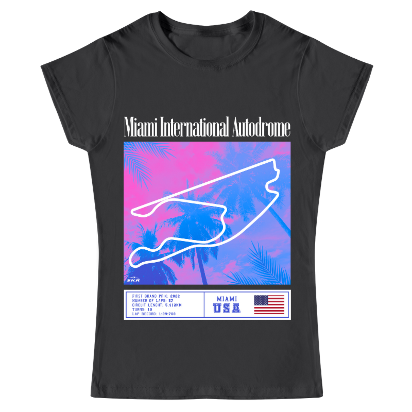 Playera Mujer Skyline Racing Tracks Suzuka