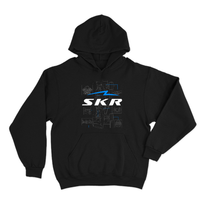 Hoodie Skyline Racing Car Blueprint