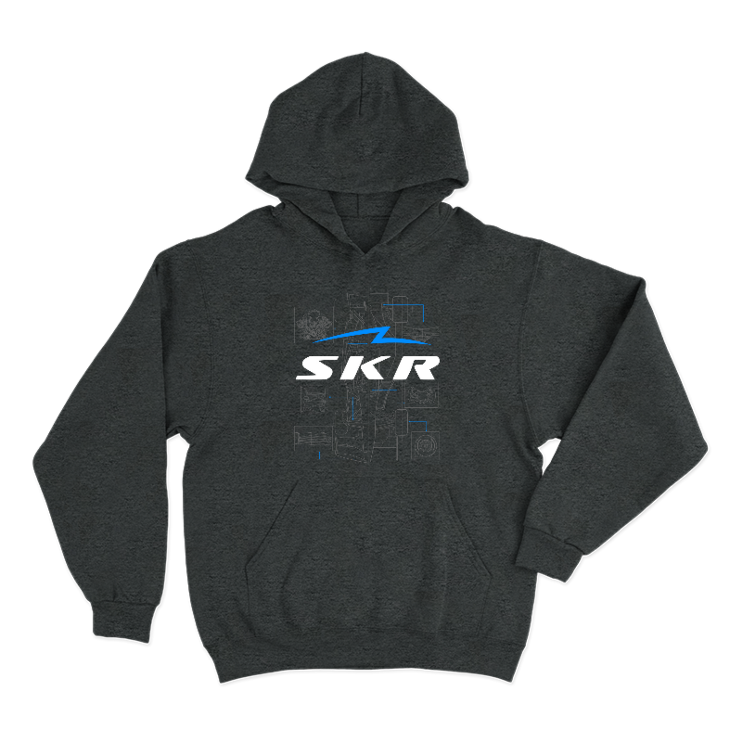 Hoodie Skyline Racing Car Blueprint