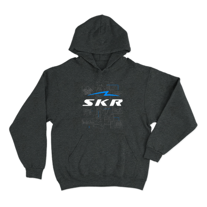 Hoodie Skyline Racing Car Blueprint