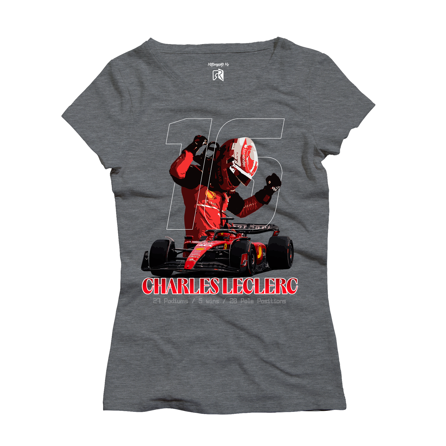 Playera Mujer Charles Leclerc SF