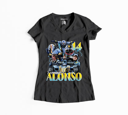 Playera Mujer Fernando Alonso Retro Fórmula 1