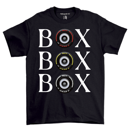 Playera Hombre Box Box Formula 1 Llanta 22-23 (Negro)