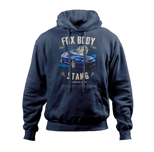 Hoodie Fox Body Stang 92 Blue