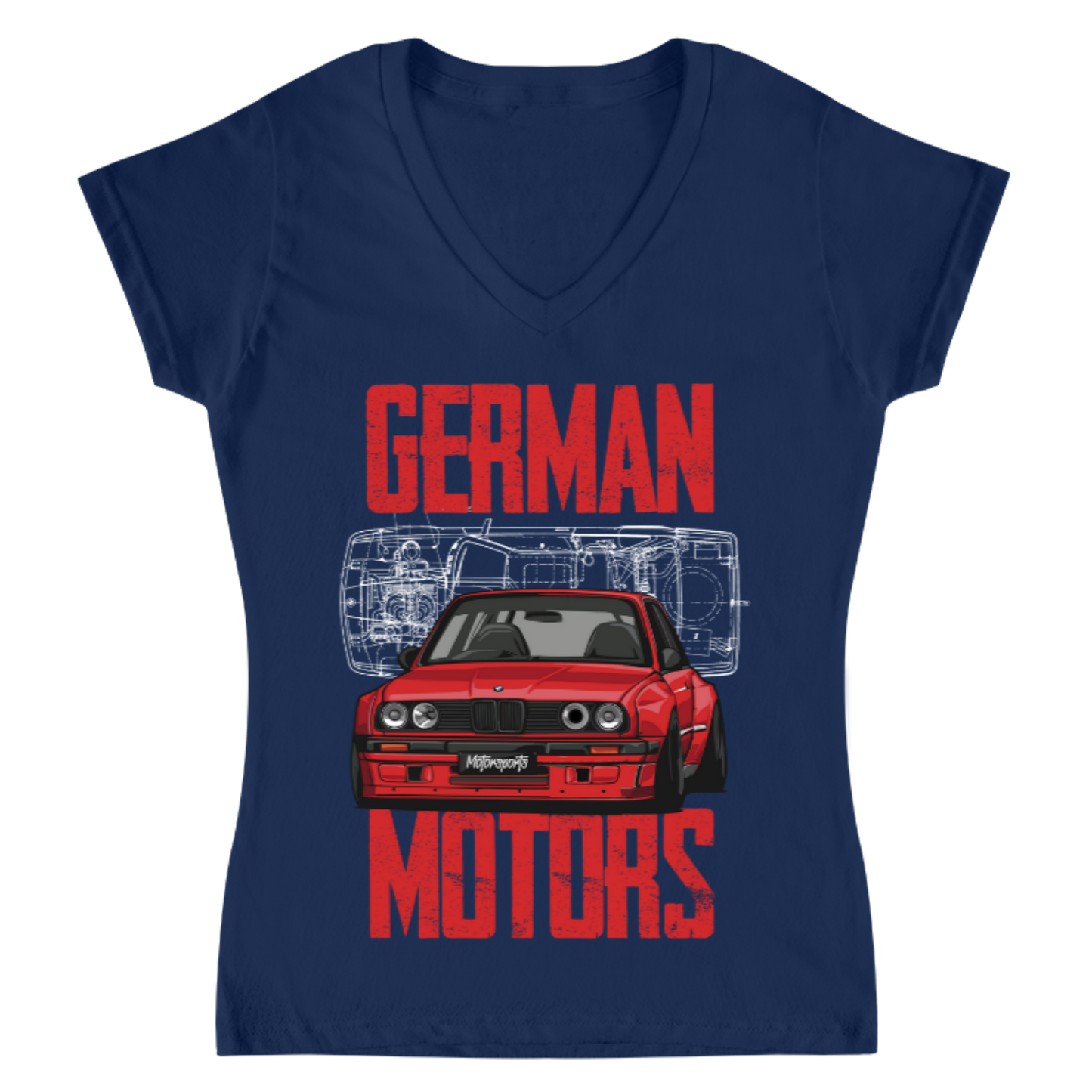 Playera Mujer BMW German Motors Retro