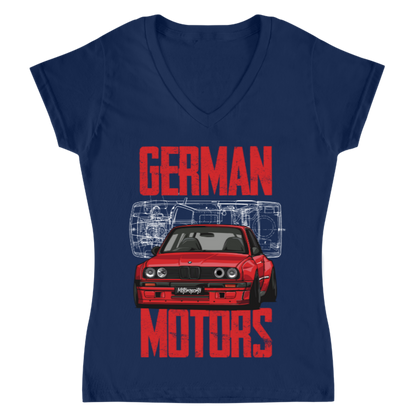 Playera Mujer BMW German Motors Retro