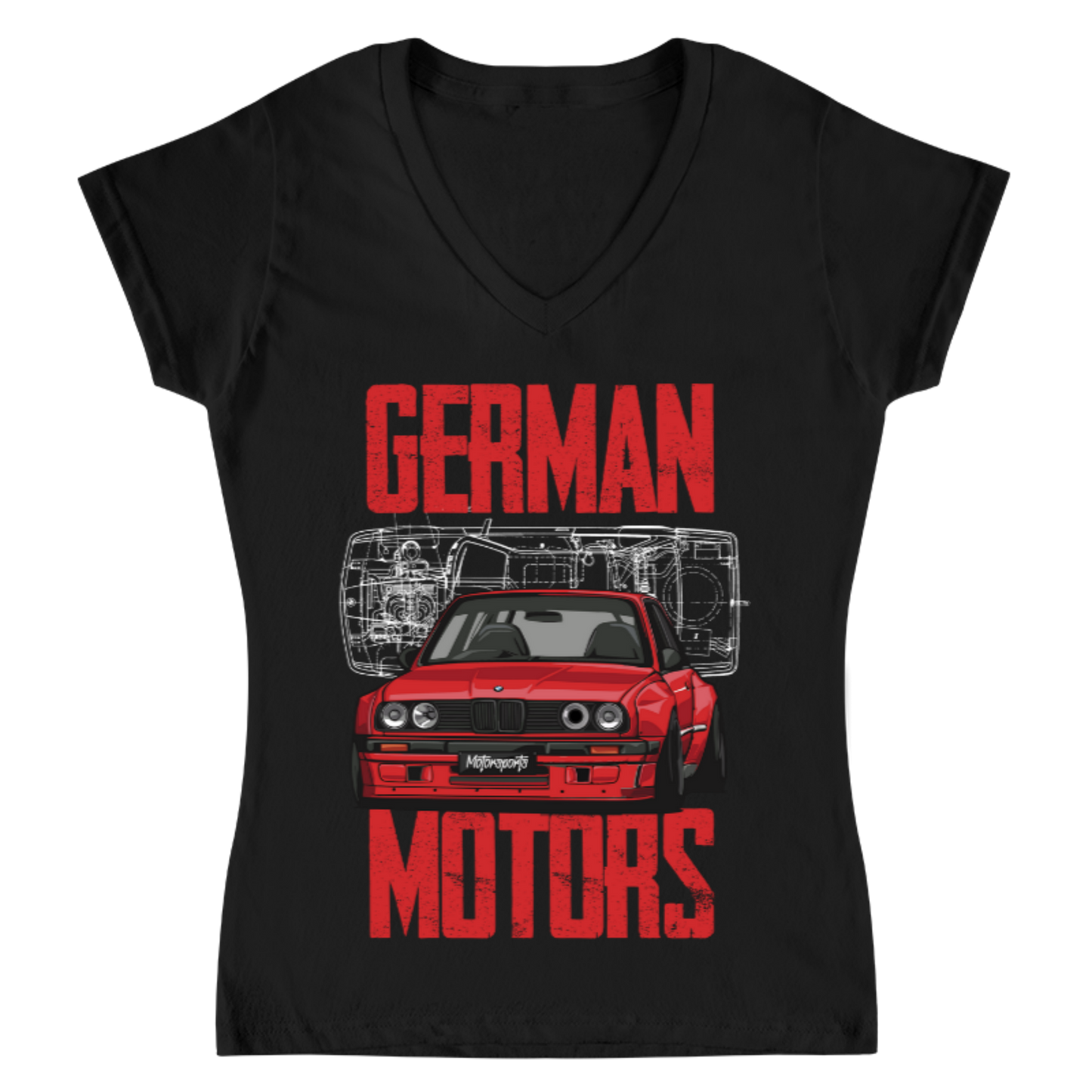 Playera Mujer BMW German Motors Retro