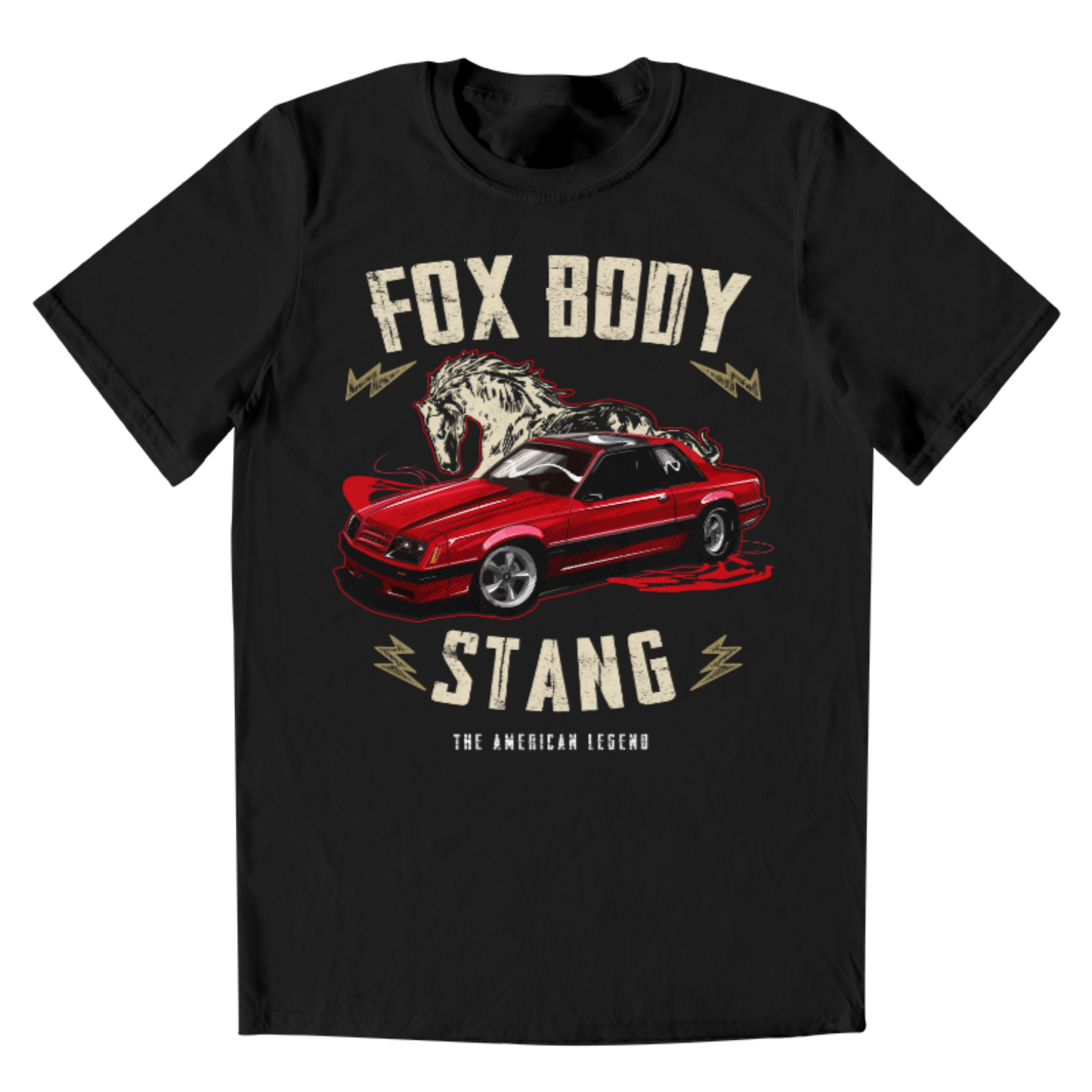 Playera Hombre Fox Body Stang Red 82