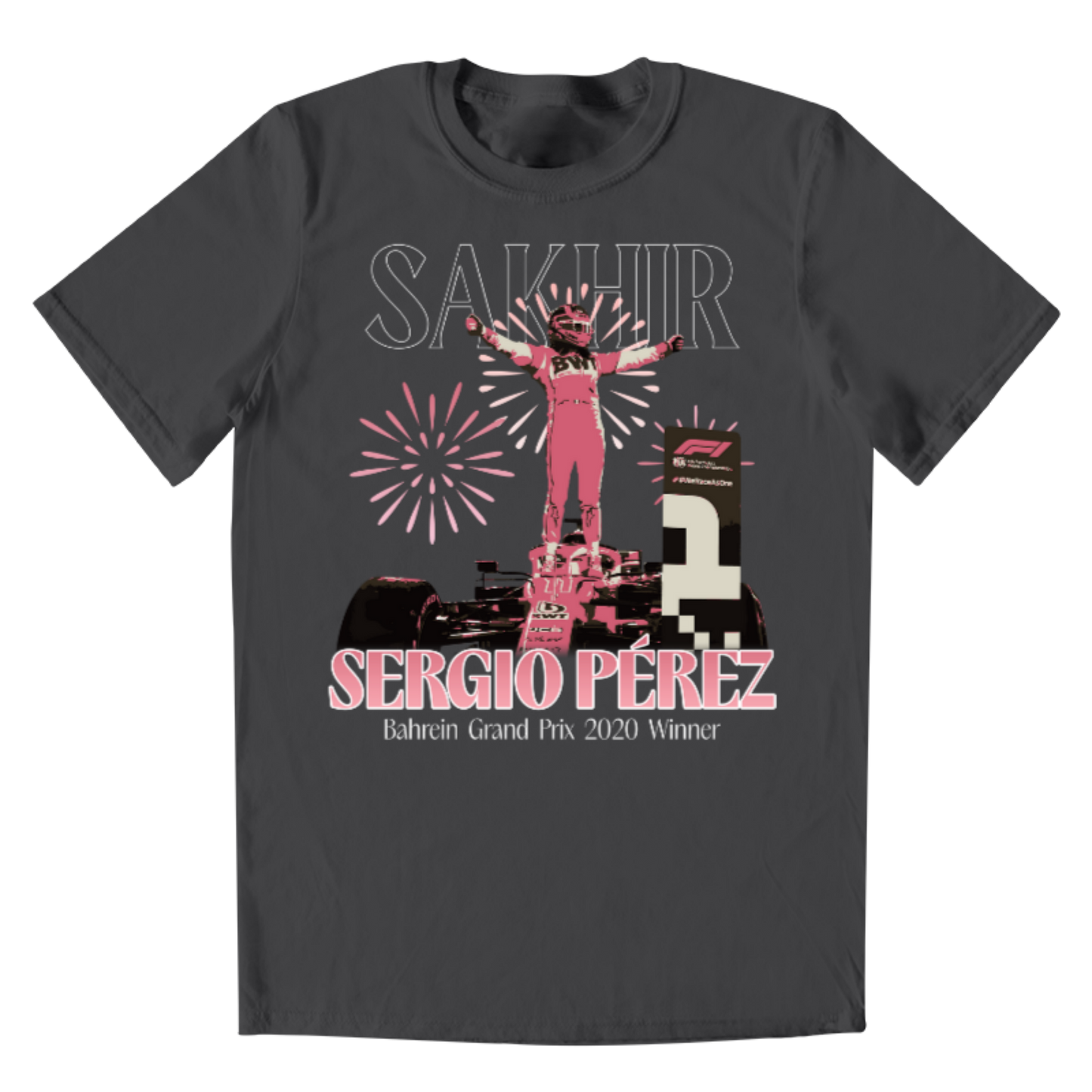 Playera Hombre Sergio Checo Pérez Sakhir Victoria Formula 1