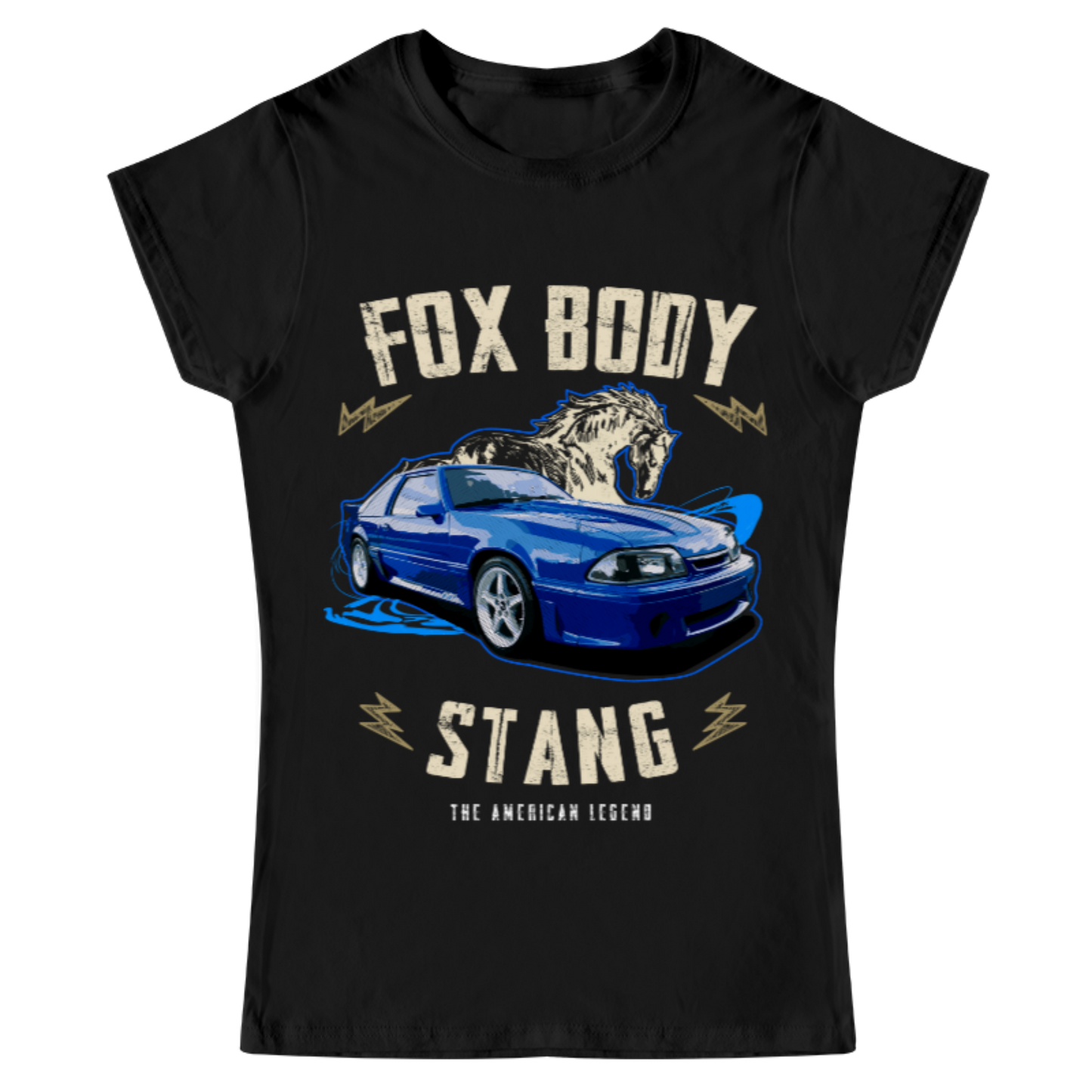 Playera Mujer Fox Body Stang Blue 92