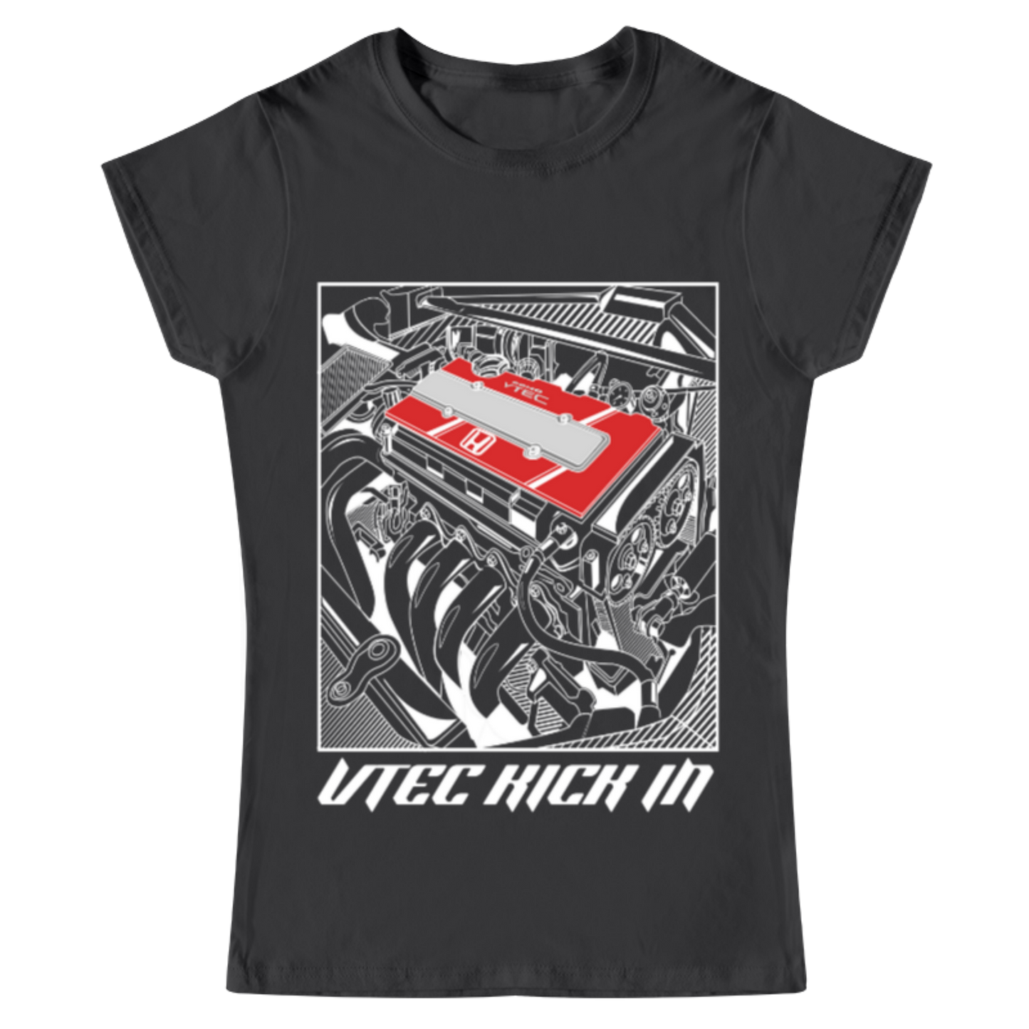 Playera Mujer V-TEC Kick In Motor (Obscuros)