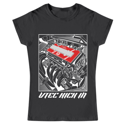 Playera Mujer V-TEC Kick In Motor (Obscuros)