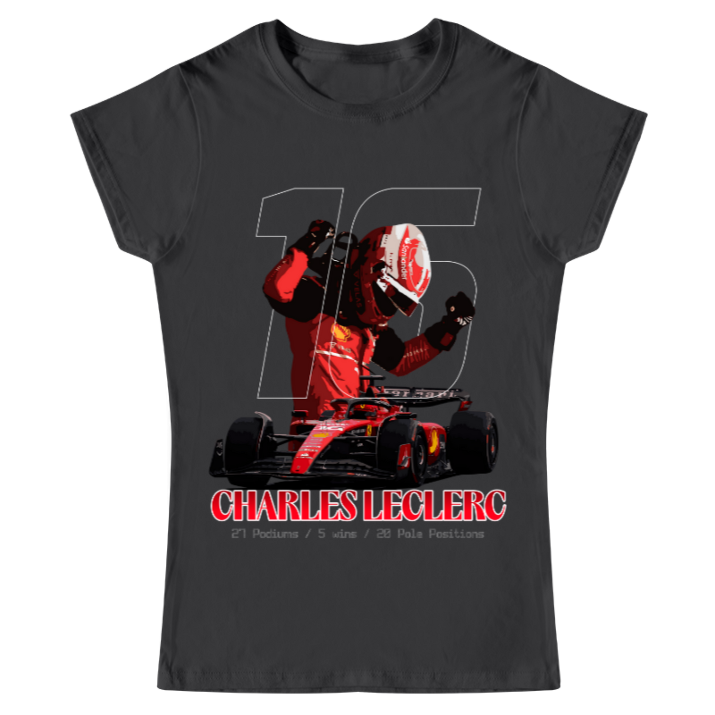 Playera Mujer Charles Leclerc SF