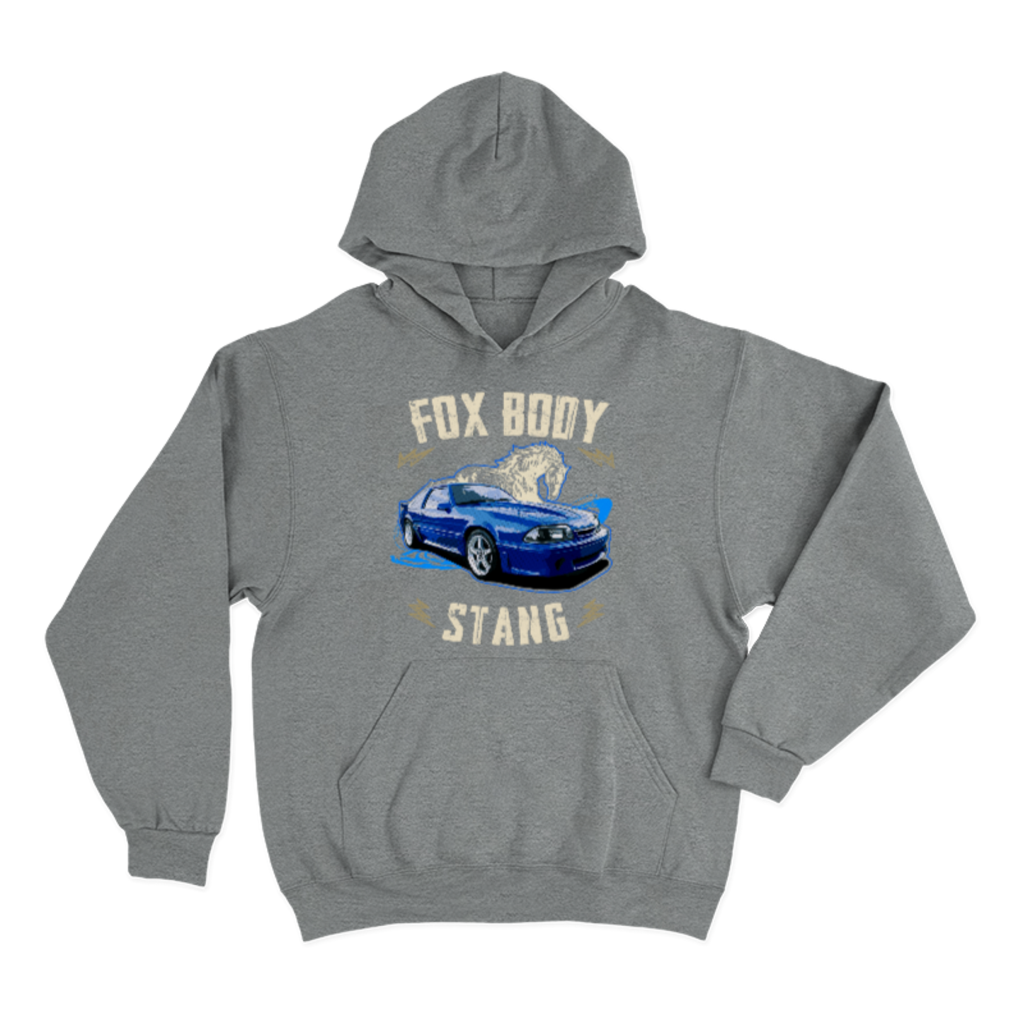 Hoodie Fox Body Stang 92 Blue