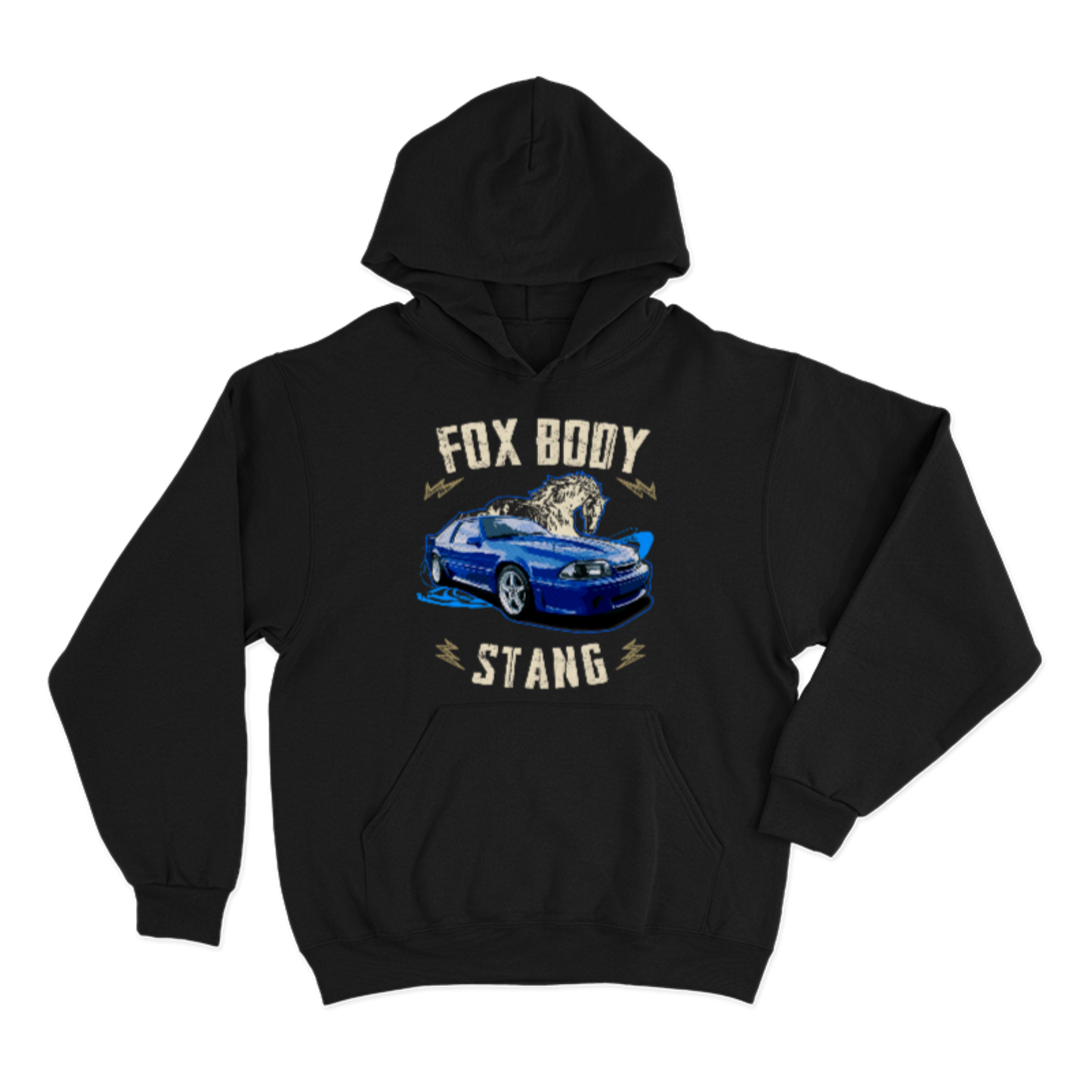 Hoodie Fox Body Stang 92 Blue