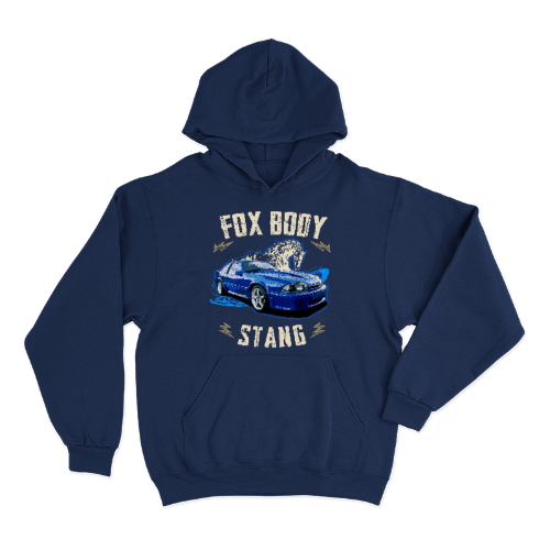 Hoodie Fox Body Stang 92 Blue