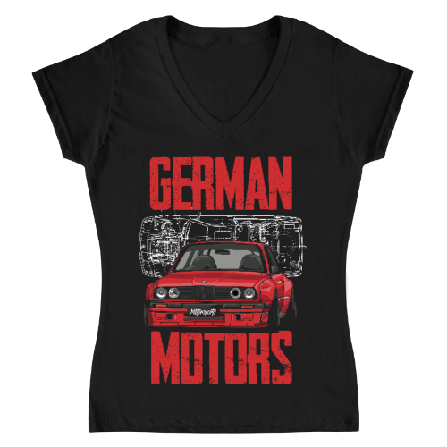 Playera Mujer BMW German Motors Retro