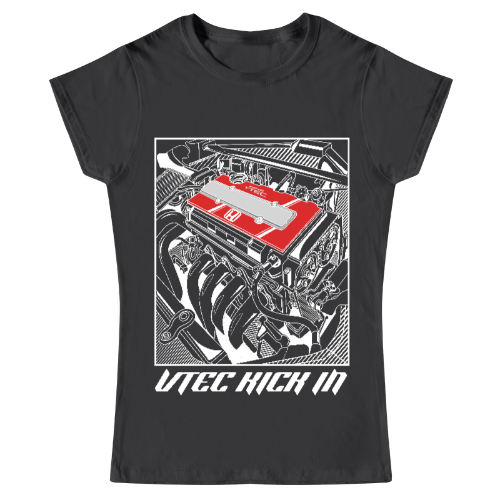 Playera Mujer V-TEC Kick In Motor (Obscuros)