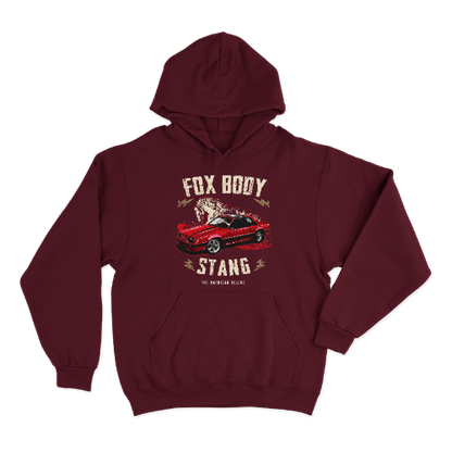 Hoodie Fox Body Stang Red 82