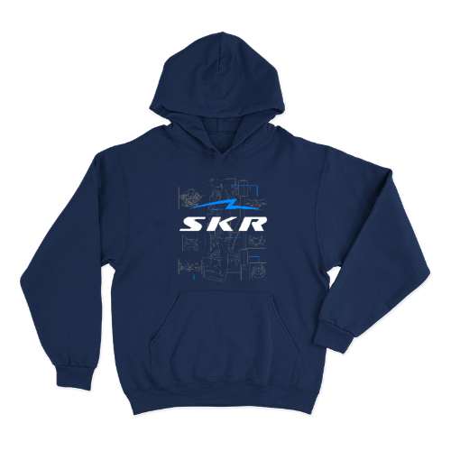 Hoodie Skyline Racing Car Blueprint